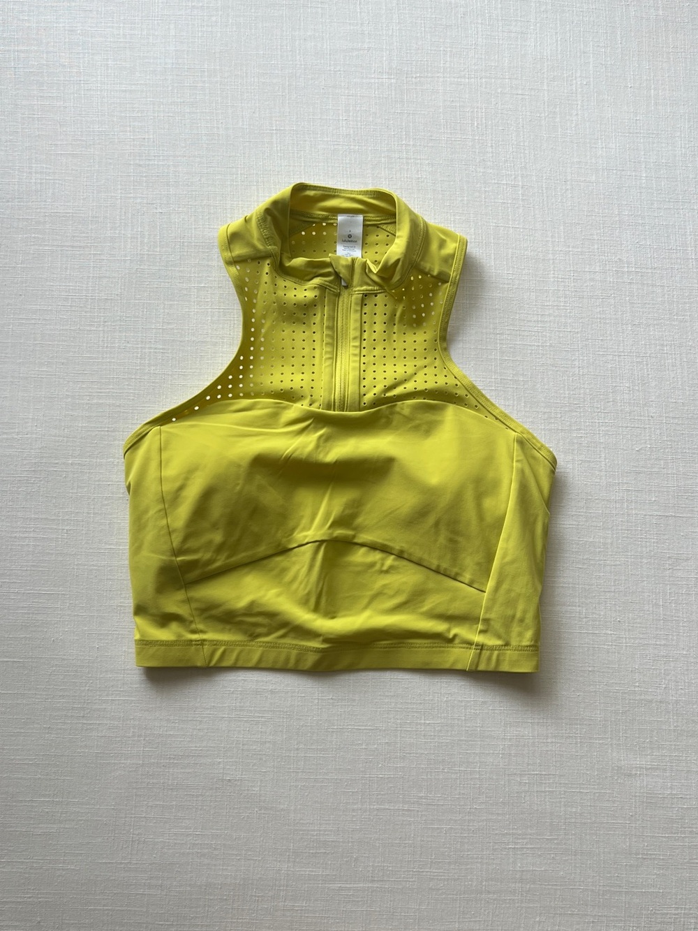 Lululemon Unleash Strength Bra *Medium Support, B/C Cup Yellow Serpentine Size 6